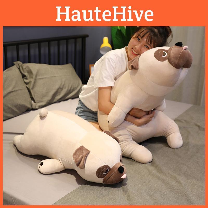 Lying Pug Dog Plush Toy Animal Stuffed Doll Pillow Cartoon Decoration Gift Kids