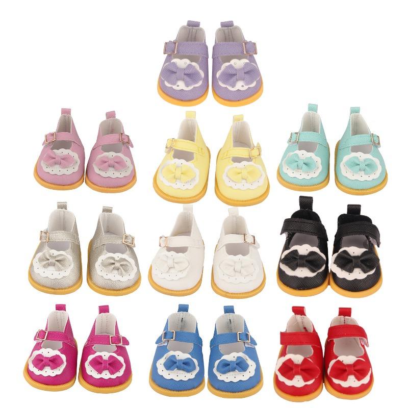 14 Inch Doll Shoes 5cm Shoes 20cm Cotton Doll Bow Shoes Toy Doll Shoes