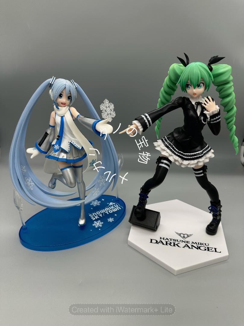 

[USED] Hatsune Miku Snow Miku Sky Town Ver.~ & Fallen Angel Figure