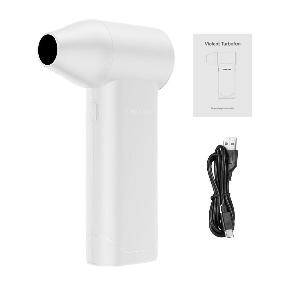 

High-Speed Cordless Air Duster With LED Light, USB Rechargeable For Dusting PC Camera Car Interior, Home Workshop Tool белый