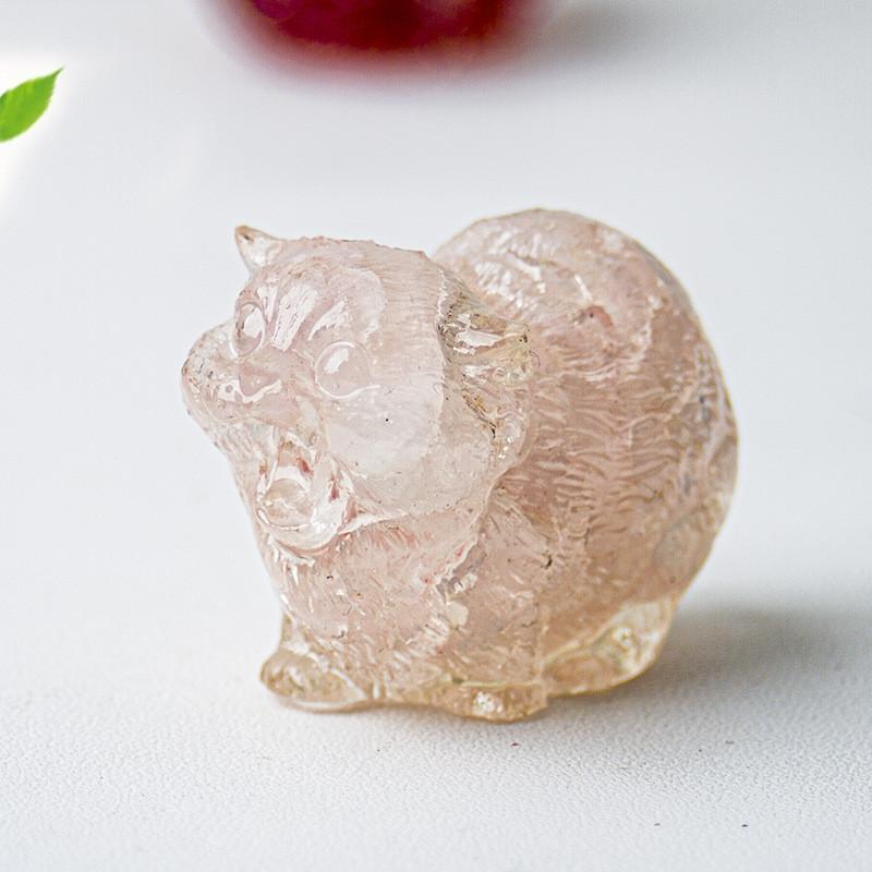 Crystal Resin Animal Decor With Agate Stones For Home Office Desk Art Gift For Friends