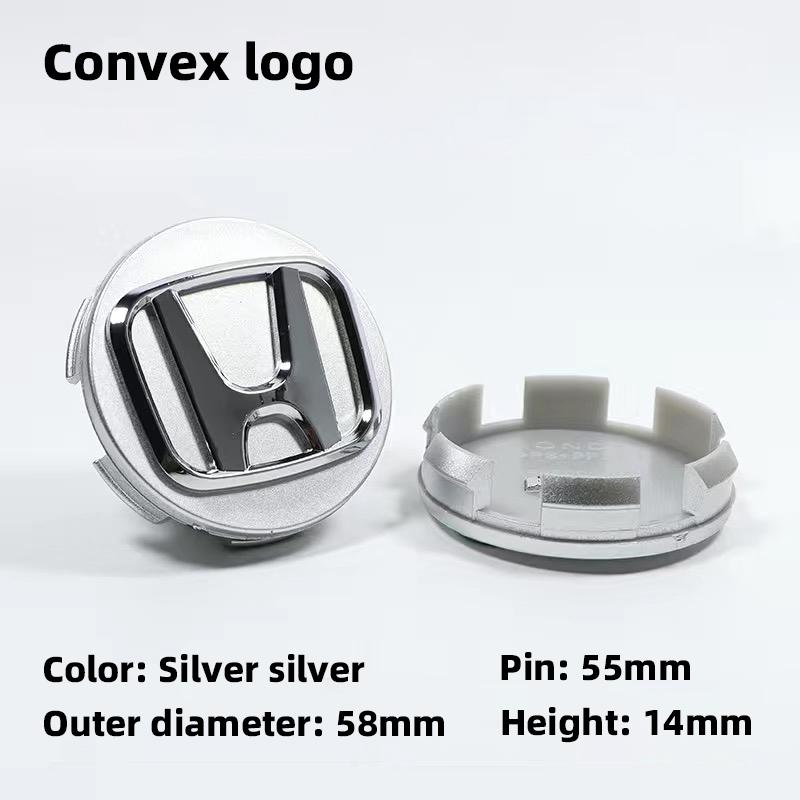 

4Pcs Car Wheel Hub Cover Rim Center Cap Decoration Accessories For Honda Fit Jazz GK5 Civic Type-R CRV Pilot Accord Insight