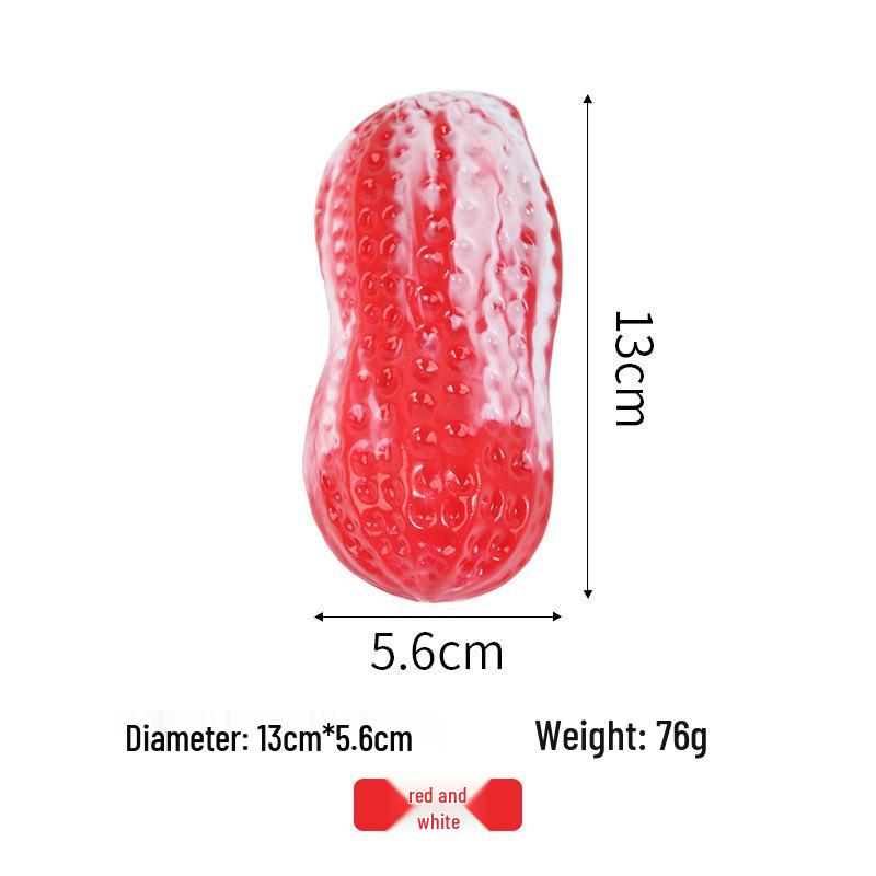 Dog Chew Toy - Squeaky & Durable Milk Peanut Carrot for Self-Entertainment