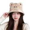Thickened Plush Bucket Hat Windproof Beanies Hat Fashion Winter Hat  Outdoor