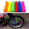 LMoDri 72pcs Bike Wheel Spoke Protector Colorful Motocross Rims Skins Covers Off Road Bike Guard Wraps Kit Motorcycle Bike