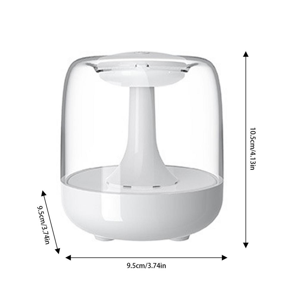 Small Humidifiers For Bedroom Portable 650ml Cool Mist Quiet Humidifier Rechargeable Home Freshener With Colorful Night Light
