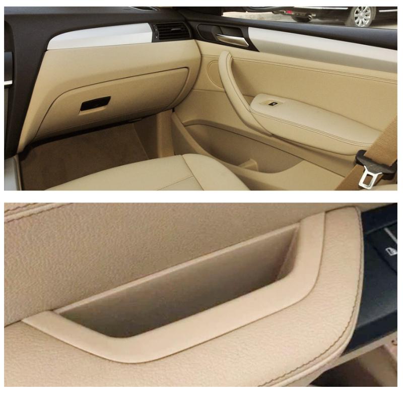 Car Interior Door Handle Left Right Inner Door Panel Handle Pull Trim Cover For BMW X3 X4 F25 F26 2010 2011 2012 2013 2014 2015 2016 2017 LHD