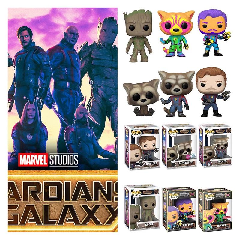Pvc Material Guardians Of The Galaxy 3 Figures Rocket And Groot Pops