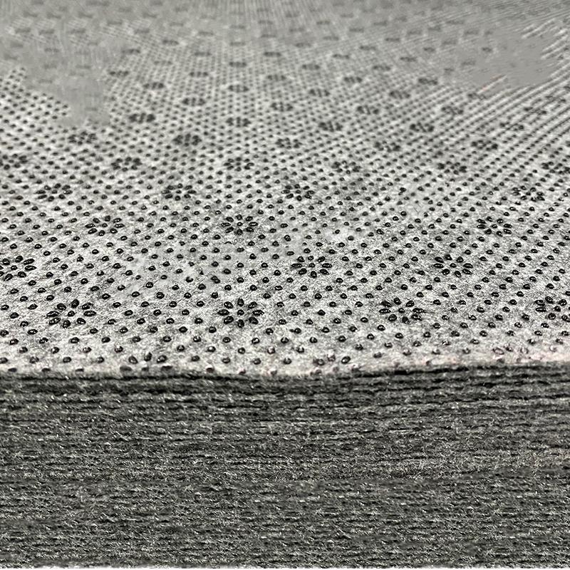 Custom Final Backing Fabric Cloth Non-slip Rug Pad Polyester Dots Carpet Secondary Backing Cloth