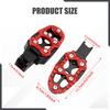 Generic Motorcycle Foot Pegs, Motorbike Footrests Replacement, Easy to Install Spare Parts Motorcycle Foot Rests Pedals
