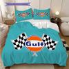 Gulf Brand Logo Three-piece set (1 * duvet cover + 2 * pillowcase, without core) 2D Flat Soft and comfortable Duvet cover and pillowcase Bedding set