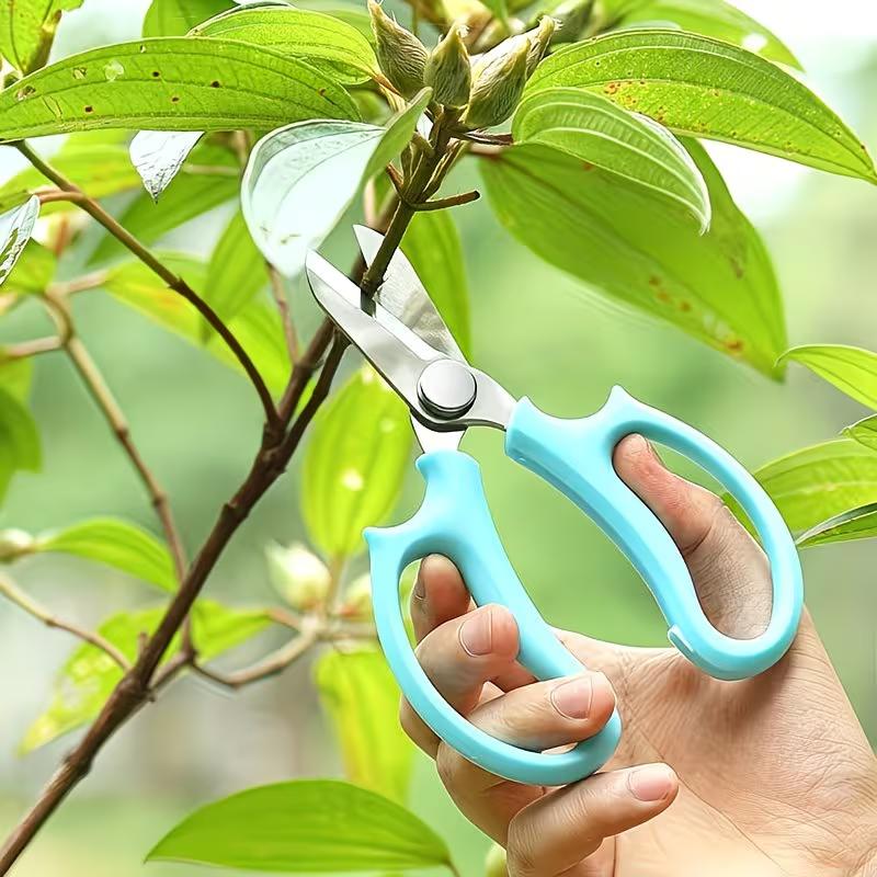 Professional Pruning Shears Stainless Steel Garden Scissors Heavy Duty Plant Trimmer for Flowers, Branches, Fruit Picking and Gardening
