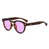 European and American new round frame rice nails light luxury simple fashion personalized street shooting men's and women's outdoor sunscreen versa