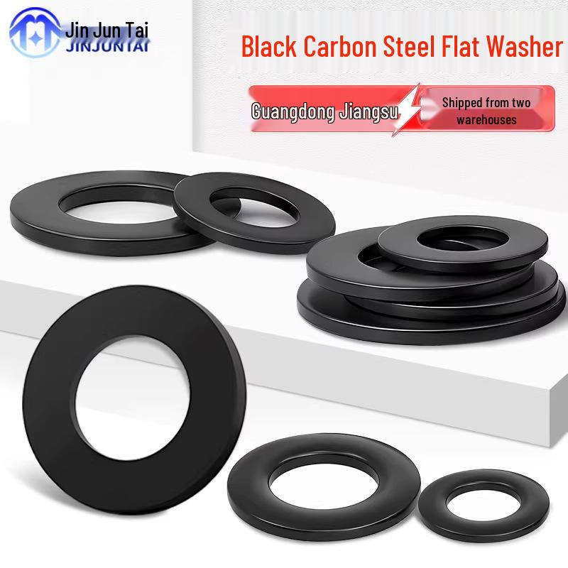 8.8 Grade Black Hardened High-Strength Oversized Flat Metal Spacer Washer (M2-M8)