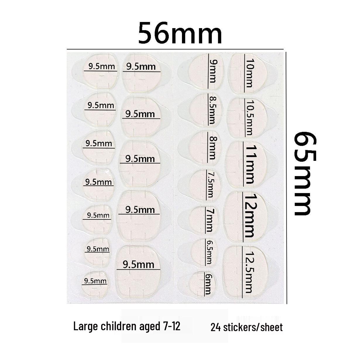 Eco-Friendly Kids Nail Art Stickers - High Viscosity, Removable, Double-Sided Jelly Glue