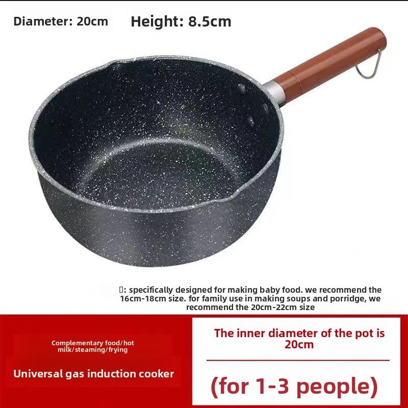 Snowpan Baby Feeding Pan Quartz Stone Rice Cooker Small Cookware for Home Use Non-stick Cooker for Electric Stove Gas Stove Universal