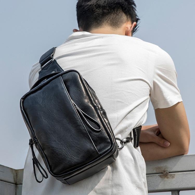 TS JYL laptop bag,Classic Multi-Function Men Crossbody Bag Chest Bag Casual Fashion Backpack