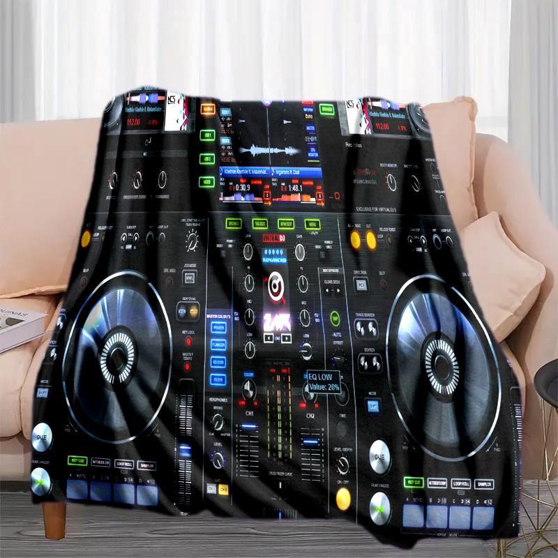 Dj Turntable Blanket Soft Comfortable All Seasons Perfect Sofa Office Naps Trips Birthday Gift Christmas Present