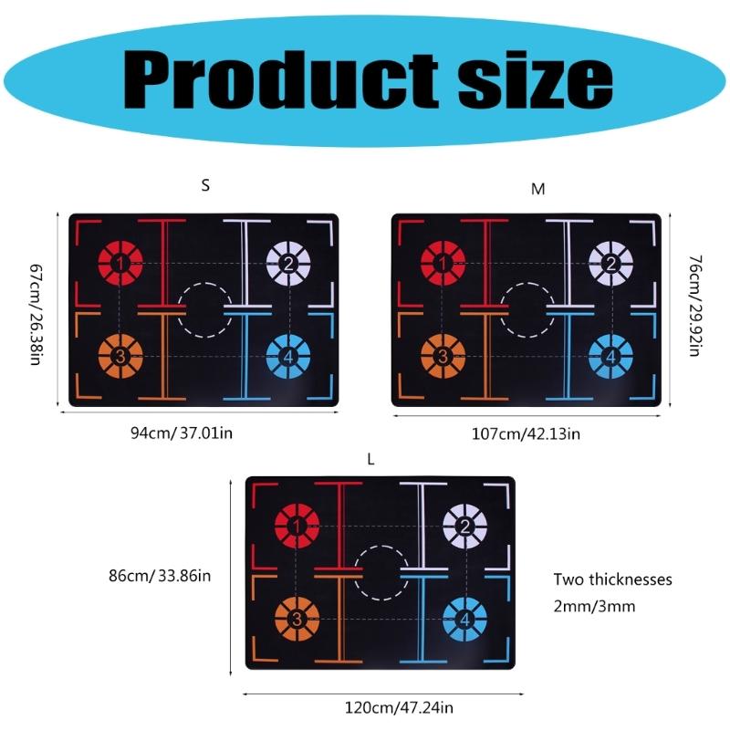 Basketball Foot Training Mat Slip Proof Rubber Foot Mat For Basketball Player Enhances Agility And Speed