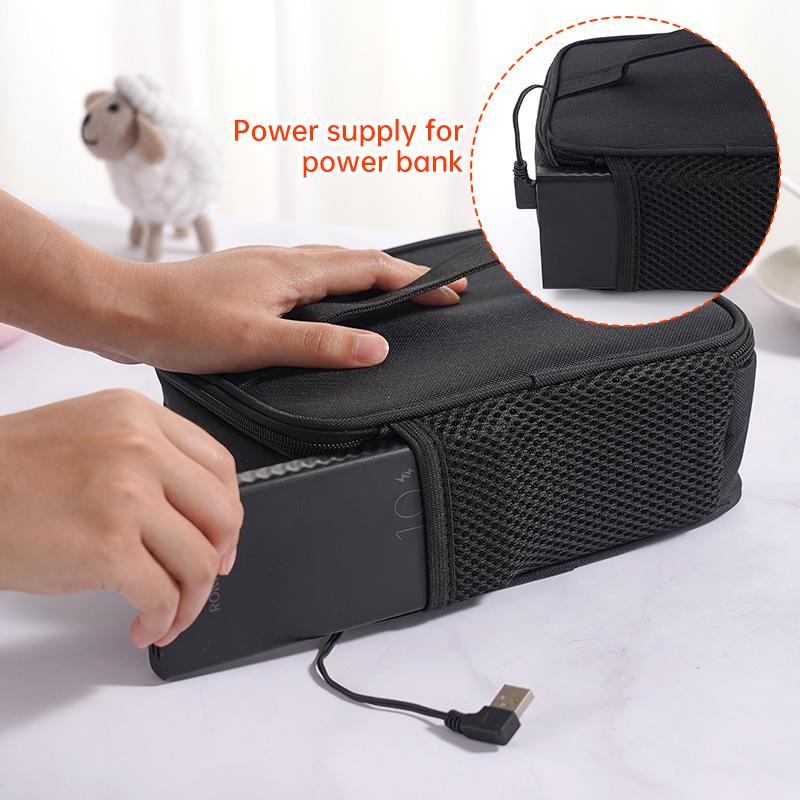 USB Electric Heating Lunch Bag Food Heater Warmer Container Packet Portable Electric Lunch Bag for Car Travel Outdoor Camping