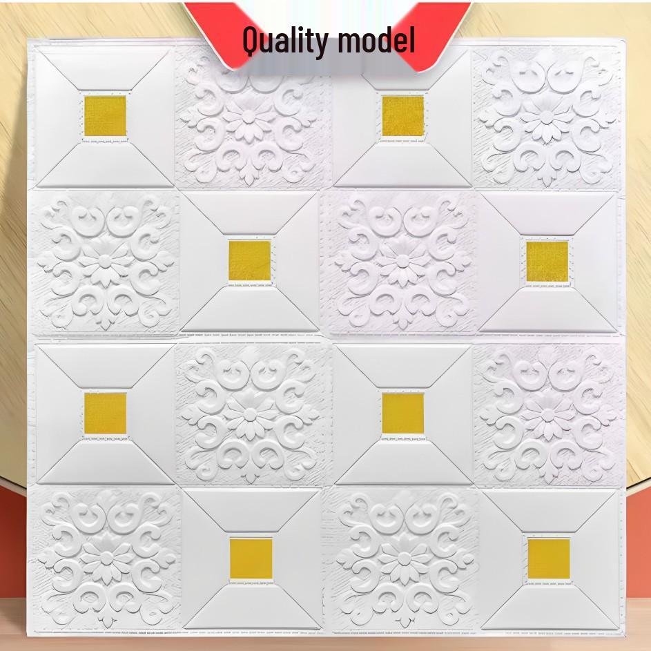 Self-Adhesive 3D Waterproof Wall & Ceiling Sticker for Living Room Decor