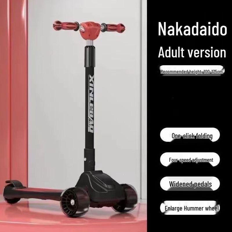 New Folding Scooter for Ages 2-20: Suitable for Young Kids, Older Children, and Adults - Perfect for Commuting
