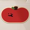 Cartoon Style Silicone Diatom Mud Bathroom Absorbent Non Slip Mat For Toilet And Shower Room Use