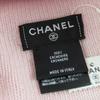 Pristine CHANEL Knit cap COCO Mark Heart Rhinestone pink cashmere Women Used