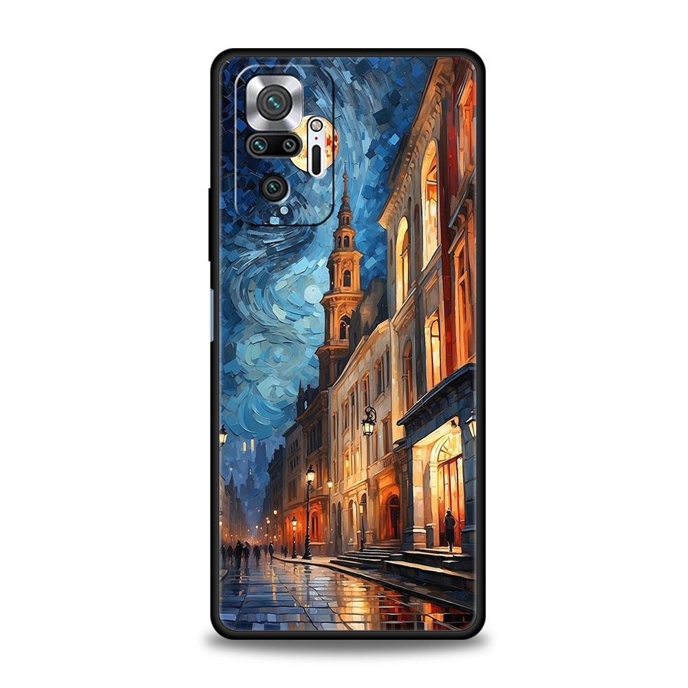 Starry Night Van Gogh Phone Case For Xiaomi Redmi Note 13 12 5G 11 10 Pro Plus 4G 9S 9 8 7 9T 13C 12C 10C 9C 9A Silicone Cover