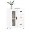 VidaXL Buffet Blanc brillant 69,5x34x90 cm Bois d'ingénierie 828014