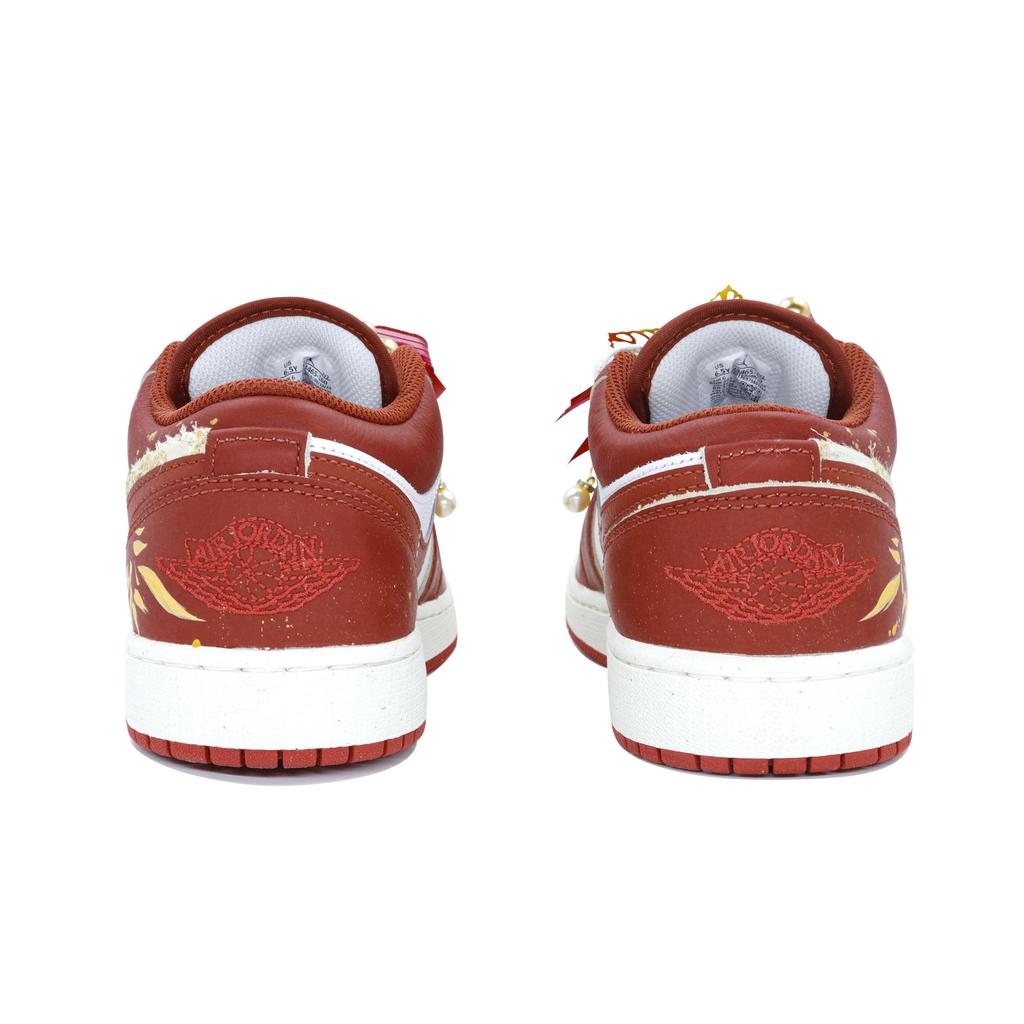 Jordan Air Jordan 1 Low Slip Resistant Low Top Vintage Basketball Shoes Men's China Red FJ3459-160(Team204-)