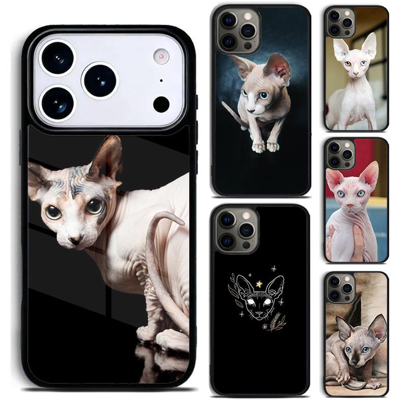 Sphinx Cat Phone Case For iPhone 17,16e,15,14,13,12,11,Mini,Pro,MAX soft Silicone Cover