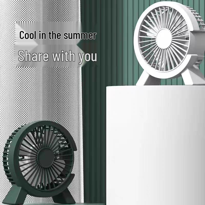 Super Quiet 4-Blade Vertical Desktop & Floor Fan 2025 - Large Airflow, Plug-in