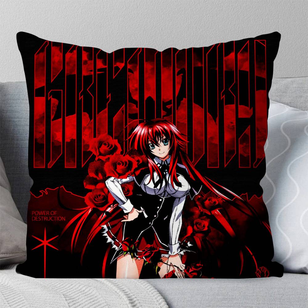 High School DxD Anime Pillow Case Fashion Square Pillowcase Bedroom Sofa Room Ins Decoration Leisure