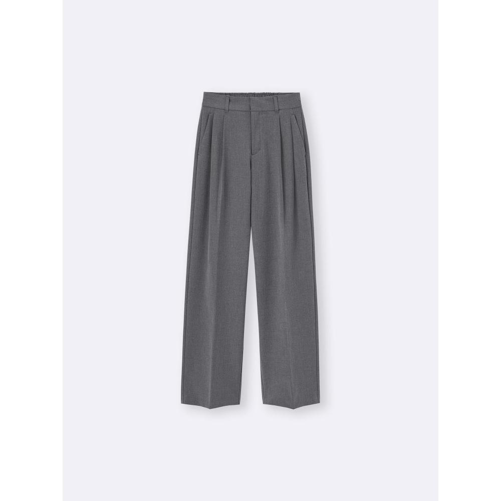 Gu By Uniqlo Tuck Wide Pants+ec  Length 80.0cm 