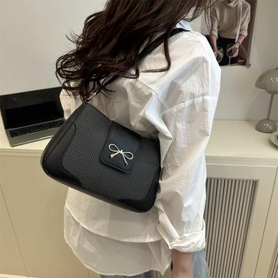 Sommer-Neuzugang mit großer Kapazität, einfache Temperament-Damenmode, Einzel-Schulter, lässige Unterarm-Baguettetasche