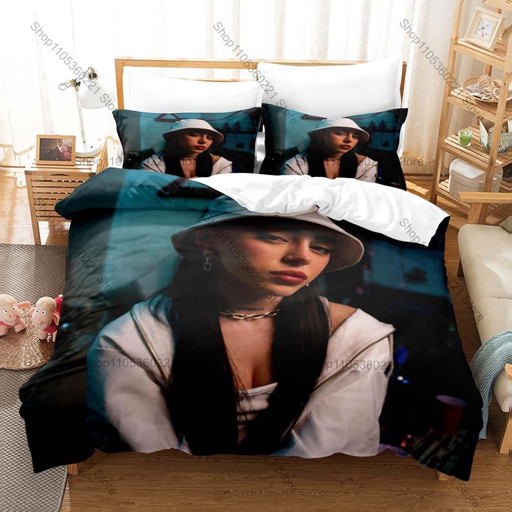 Latin Trap Style Duvet Cover + 2 Pillowcases, Nicki Nicole Printed Bedding Set Soft Material Bedroom Ornament & Holiday Birthday