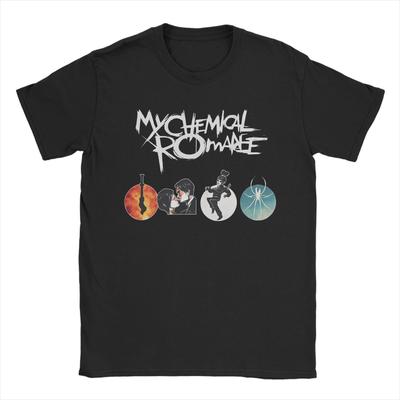 My Chemical Romance Rock Music T Shirt Summer Harajuku T Shirts Man Pure Cotton ONeck Oversized Clothing Short Sleeve Tshirt