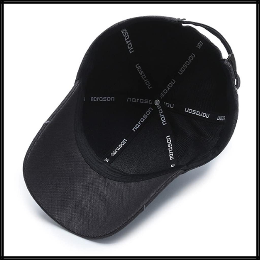 Englisch Schlicht CA505 [Weißer Fang] Hut, Buchstaben, Logo, Kappe, Design, Stilvoll, Cool, Herren (Schwarz)