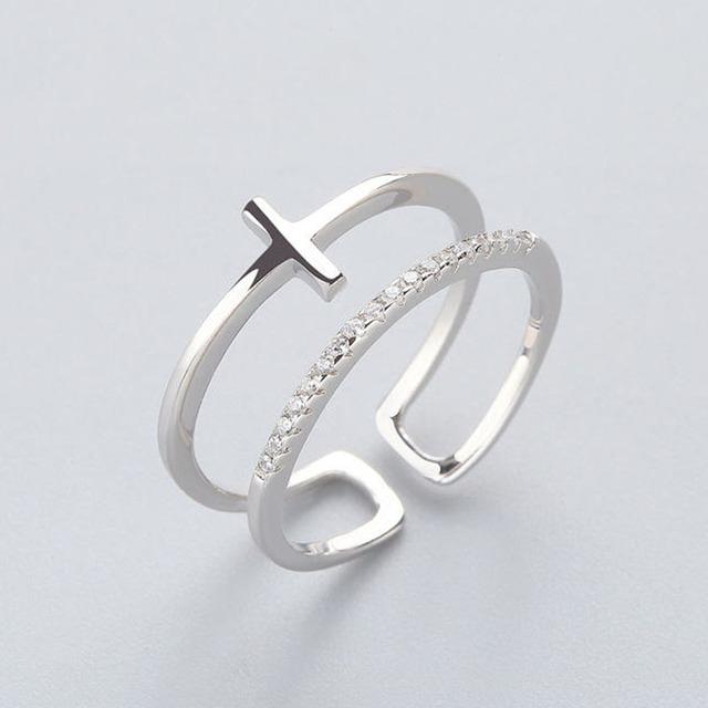 Daisy Flower Rings For Women Korean Style Adjustable Opening Finger Ring Bride Wedding Engagement Statement Jewelry Gif