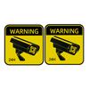 5cm CCTV Warnaufkleber, Wasserdichte Sonnencreme Videoüberwachung Alarm Decal für Auto