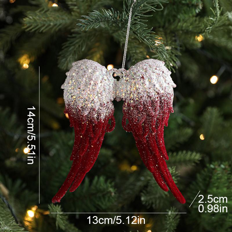 1PC luxurious velvet Christmas decoration easy to hang Christmas decoration exquisite and cute snowflake deer pendant