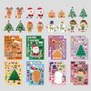 Engaging Cartoon Christmas Puzzle For Children With Colorful Stickers For Endless Fun