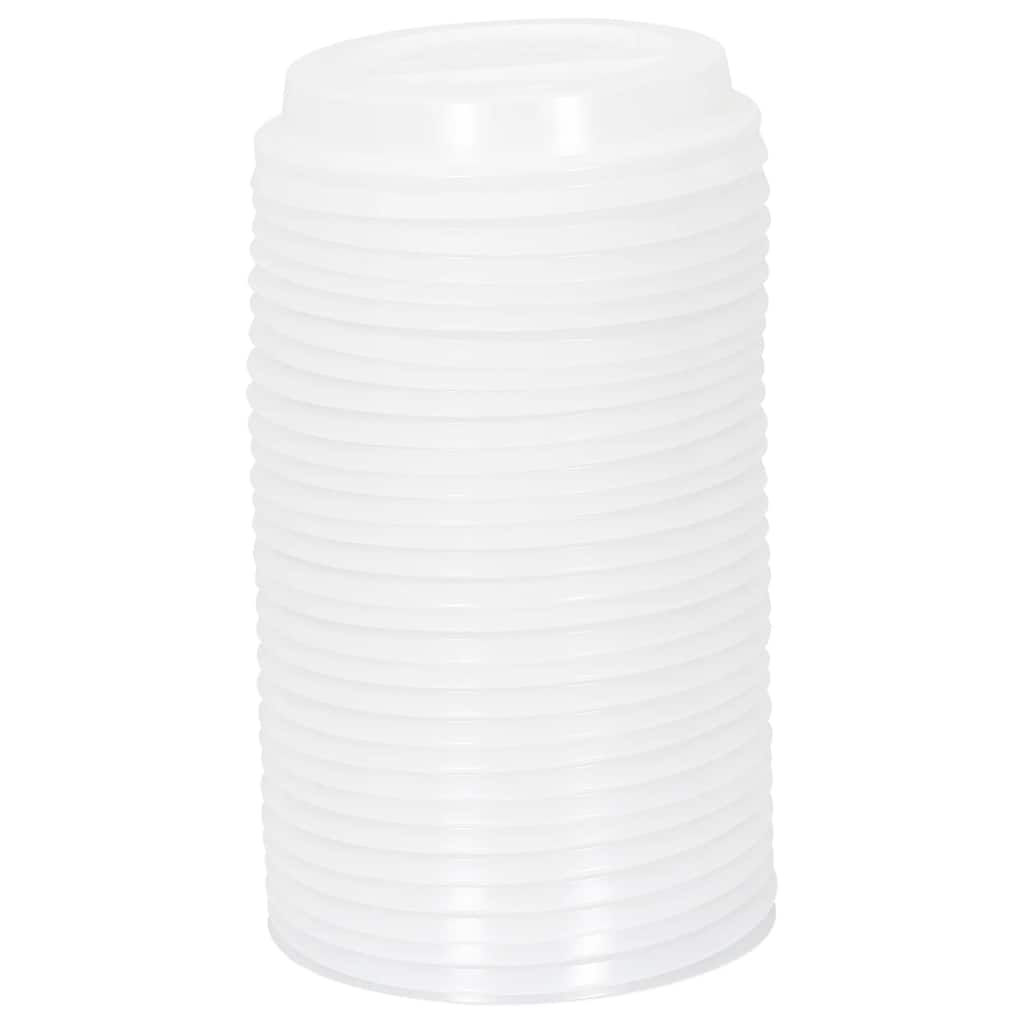 Vidaxl Papierowe Kubki Z Pokrywkami, 1000 Szt., 12Oz, 300Ml