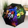 1 st Rainbow Friends Automatiskt Paraply 8-bens Design Kompakt Växel för Utomhusresor, Perfekt Gåva till Vänner eller Familj yy280828122