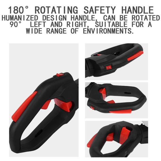 1 Set 24 Inch Fuel-efficient Low Voice High-powered Hedge Trimmer Double Side Blade 26cc Gas Bush Cutter