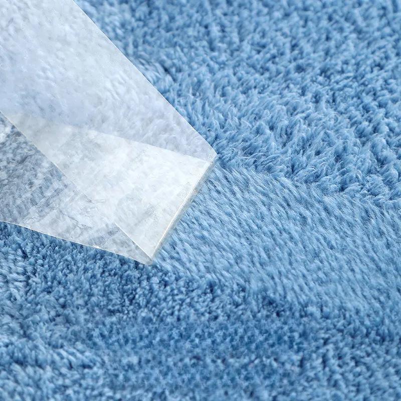 Solid Color Cashmere Bathroom Absorbent Floor Mat Bathroom Non-slip Foot Mat Entrance Door Mat Bedroom Living Room Entrance Carpet