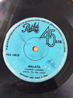 7inch Record FRANCO , ORCHESTRE T.P.O.K. JAZZ - Libala Ya Bondongo / Malata PEA145 Pathé 1968 Kenya World Music Used