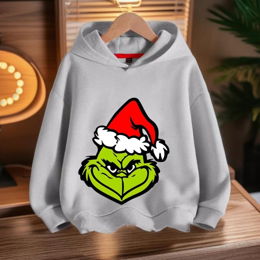 Kids Hooded Sweatshirt Long Sleeve Pullover Top, Soft Fabric, Cute Cartoon Girl Heart Letter Print, Loose Casual Outfit for Kids Autumn Daily Wear