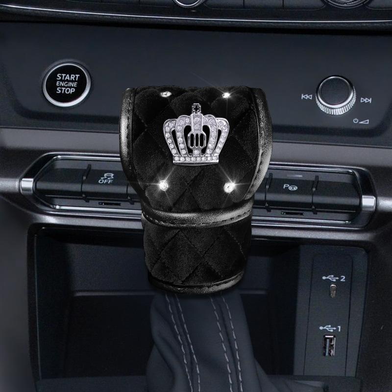 

Автомобільна куртка з інкрустованою короною плюшеві ручні гальма ремінь безпеки ремінь безпеки захисний плечовий рукав автомобіль